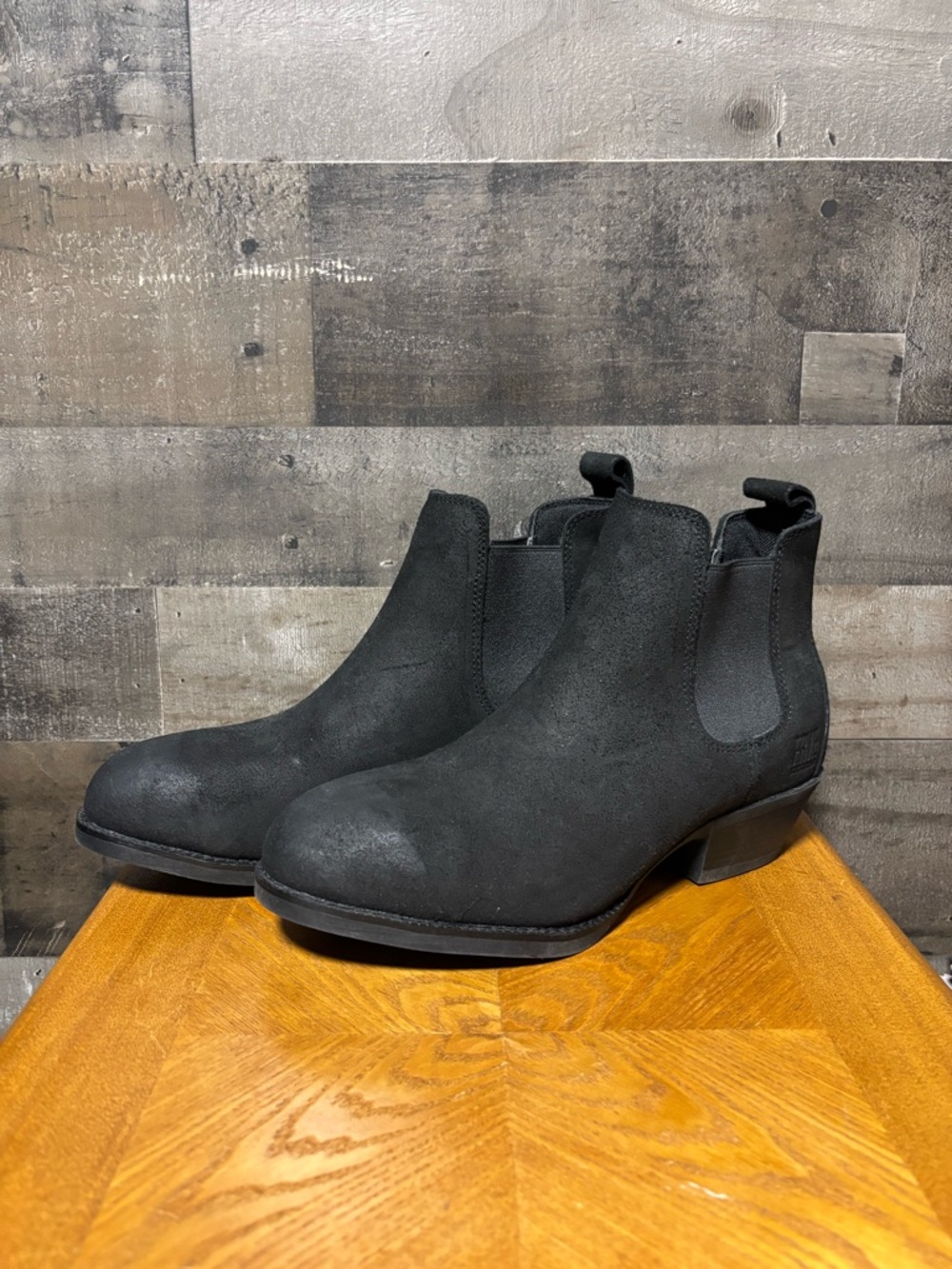 NWOT Frye Supply Black Suede Chukka Steel Toe Boot - Slip-On Ankle Chelsea Style